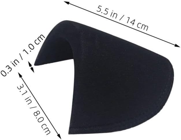 VALICLUD 4 Pairs Sponge Shoulder Pads Sewing Set-in Shoulder Pads Non Slip Shoulder Protectors Foam Knitwear Pads for Women Men, 14.00X8.00X1.00CM, 37060Q150P