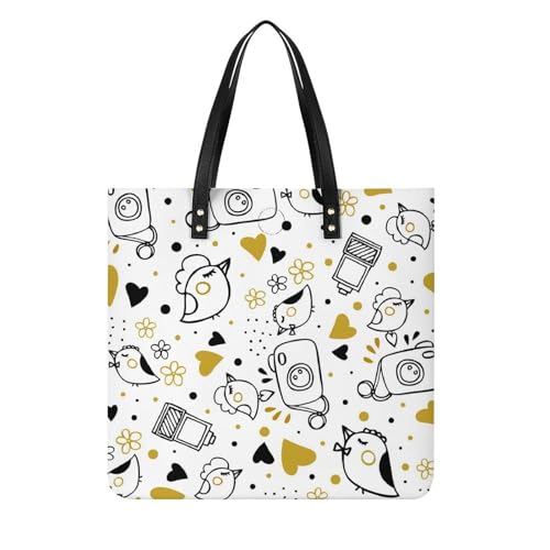 Sac à main oiseau fleur pour femmes - Le tote bag shopper poétique au quotidien