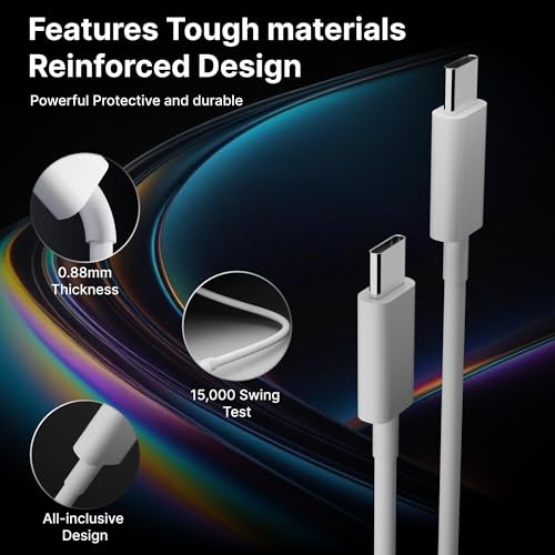Image of USB-C to Cable compatible with iPhone and iPad, 1M, Apple MFi Certified, Fast Charging PD Cable BY HOMEMO