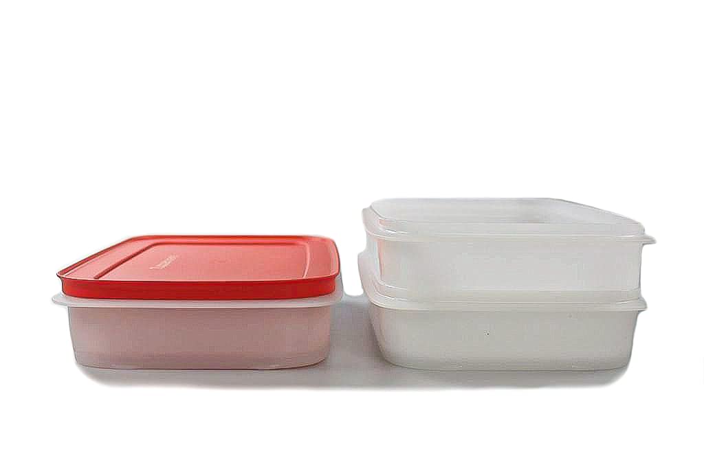 Tupperware Freeze n Fresh de 675ml Blanco Rojo 36766