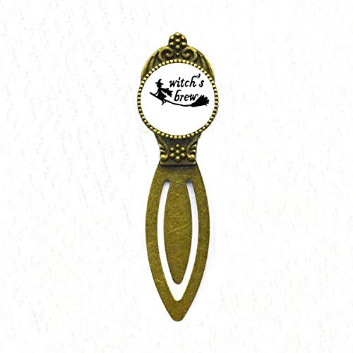Marque-page rétro Witch Brew avec citation anglaise cadeau idéal