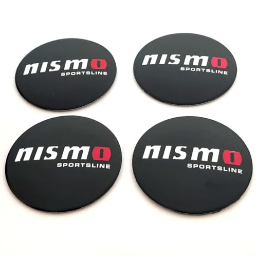4 Stück Nabendeckel Aufkleber für Nissan 56mm,Nabenkappen Abzeichen Sticker Auto Radnabenkappen Aufkleber Felgen Aufkleber Dekorationsaufkleber