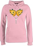 Coole Geschenkidee für Damen: Der tailliert geschnittene Damen Hoodie (80% Baumwolle, 20% Polyester) lässt durch den tollen Aufdruck das Herz jeder Frau schneller schlagen