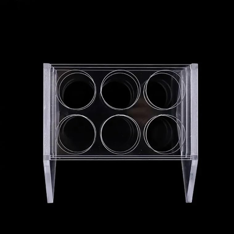 Plexiglass Rack for Centrifuge Tube 50ml Oblique Centrifuge Tube Holder Precipitation Tube Stand 8 Wells Hole Diameter 30mm