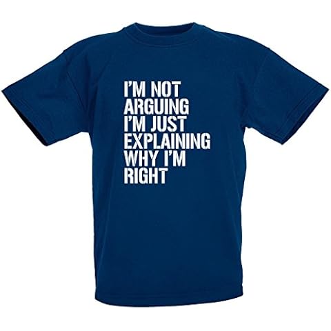 loltops I'm Not Arguing I'm Just Explaining Why I'm Right, Novelty T-Shirt Stocking Fillers, Teenage Boys Gifts for Kids Teens (12-13 Years, Navy) Cover