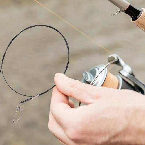 Abaodam 10pcs heavy duty fishing leaders steel wire miniatura 4