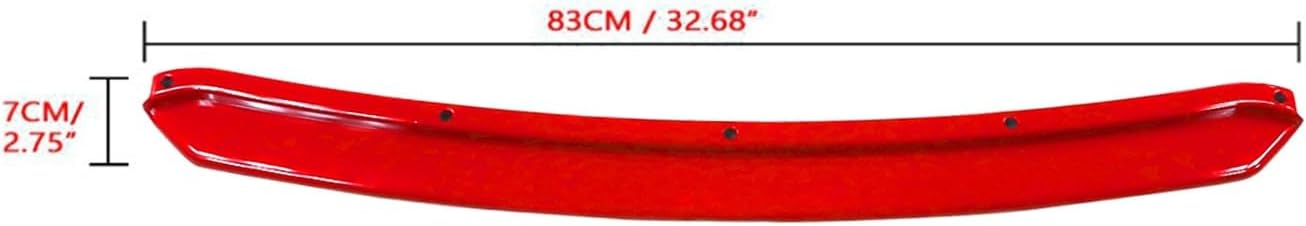 [Not A Full Set Diffuser] x xotic tech Red Middle Piece Replacement for x xotic tech Front Bumper Lip Spoiler Splitter Diffuser