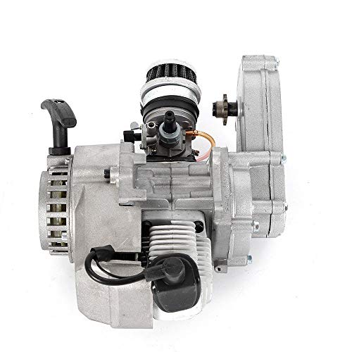 2 Stroke Engine Motor Air Filter with Gear Box for 49cc Mini Pocket Bike Gas G-Scooter ATV Quad Bicycle Dirt Pit Bikes