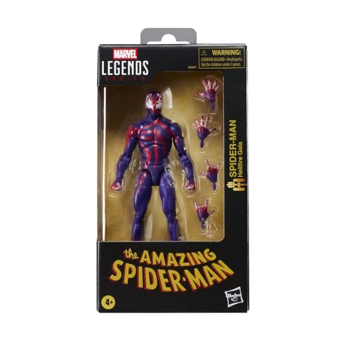 Marvel Legends Series Spider-Man Hellfire Gala, X-Men: Hellfire Gala Comics coleccionable Figura de acción a escala de 6 pulgadas
