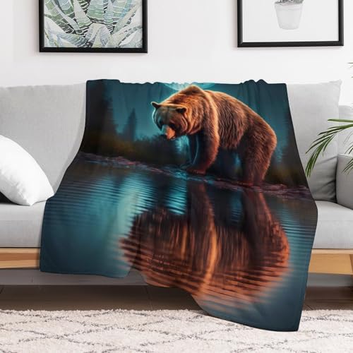 Couverture Polaire Ours Extra Douce pour Canapé et Salon - 3