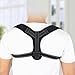 BIUDECO Posture Corrector Back Brace for Neck and Shoulders, Adjustable Black L Size Back Posture Correcter for Men and Women, Hunchback Support for Daily Use