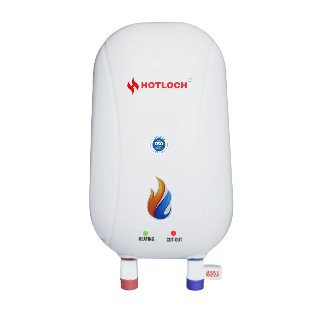 HOTLOCH Mini portable 1/1.5 Ltr Water Heater Storage Water Geyser (White, 4KW)