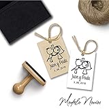  Sello BODA personalizado.Tinta incluida.Cuadro de firmas, invitaciones y banner a juego, si lo deseas. Modelo novios