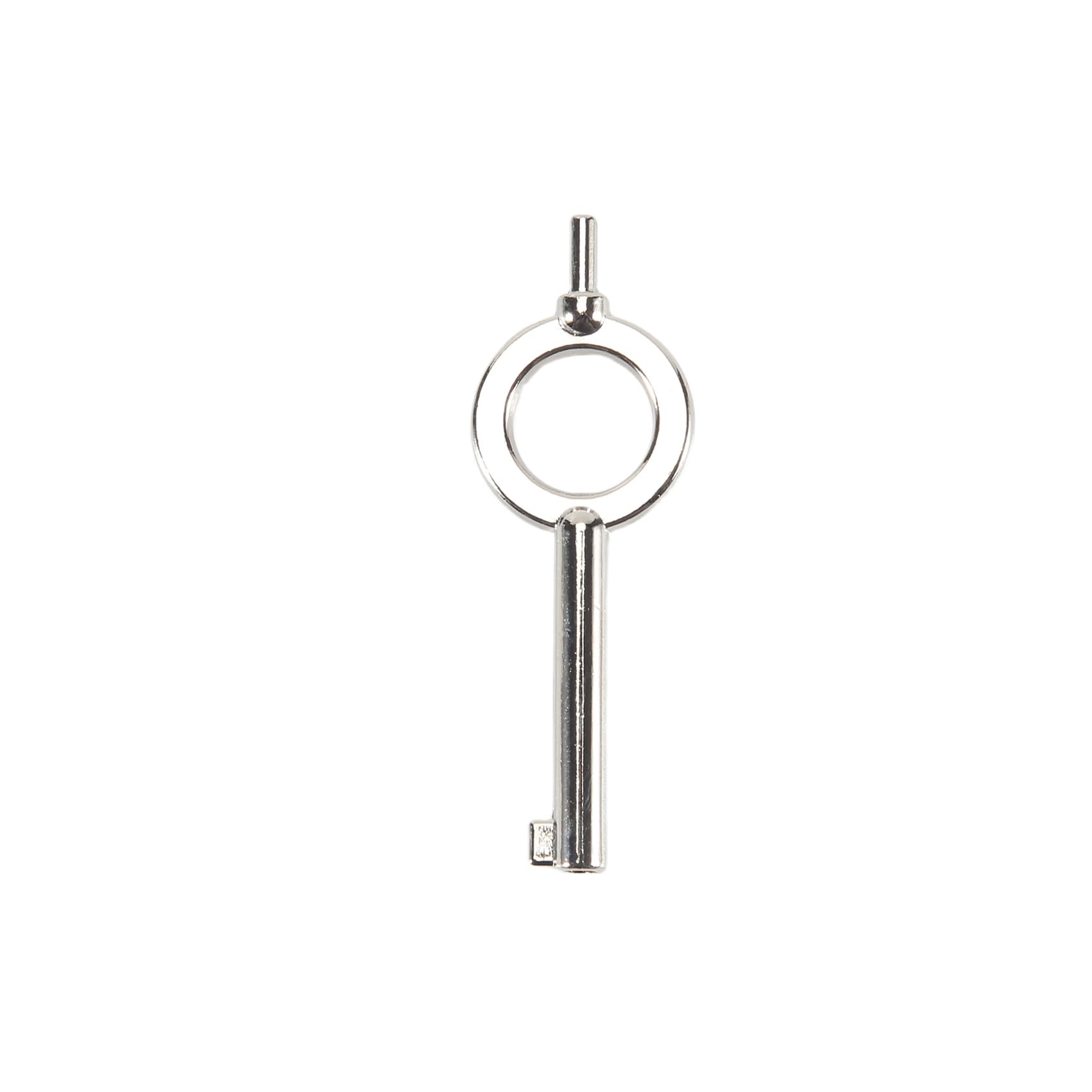 MOLERRI American Style Universal Flat Key Blank, Special Key Handcuff Lock Key, Aluminum Alloy Keychain