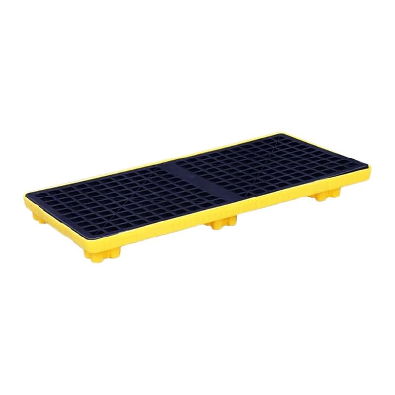 Plateau de rétention 4 fûts étanche et empilable pour garage