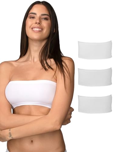 Soutien-Gorge Bandeau Femme Microfibre Sous-Vêtement Invisible Confort sans Armature