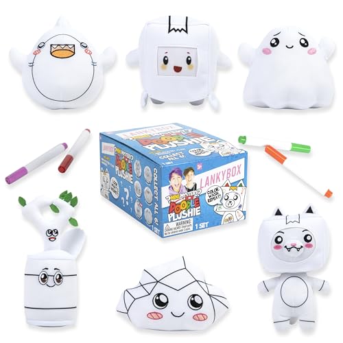 LankyBox Mystery Plush, Doodle Collection, Collectible Blind Box Mini Plush, Officially Licensed LankyBox Merch