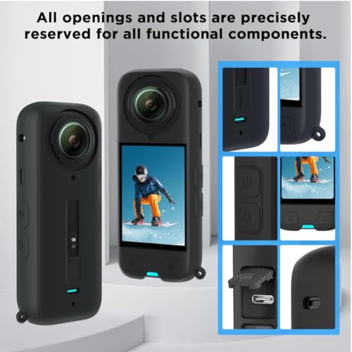 Image of for Insta 360 X4 Accessories Kit, Includes Insta 360 X4 Silicone Case /Screen Protectors /Lens Cap /Lens Guard Suitable for Insta360 X4 Accessories Bundle Accessories for Insta 360 X4