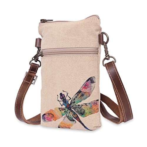 Image of COTT N CURLS Dragonfly - Wristlet Wallets for Women, Crossbody Sling Bags, Tote Bag, Book Bag, Cell Phone Purse