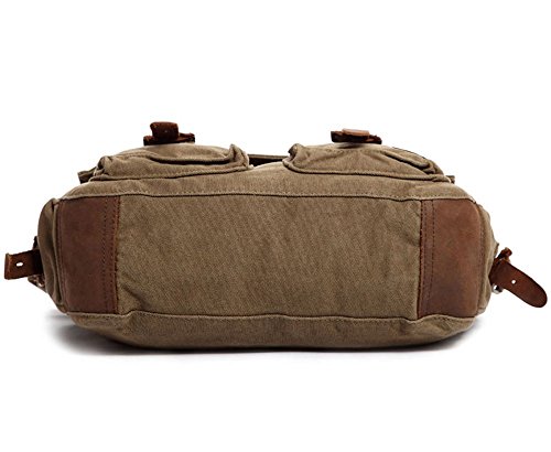 Vintage Military Men Canvas Messenger Bag Satchel Travel Shoulder Bags For 13.3-17" Laptop4