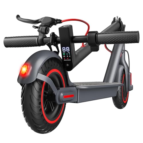 Electric Scooter Adult, 500W Power, 8.5' Solid Tire, 12-16 Miles & 18MPH, Dual Braking, Max Load 264...