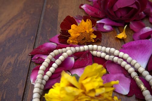 Image of Original Tulsi Kanthi Mala from Vrindavan Dham- Pure Tulsi (Gol Dana 3-4mm, Two Round)