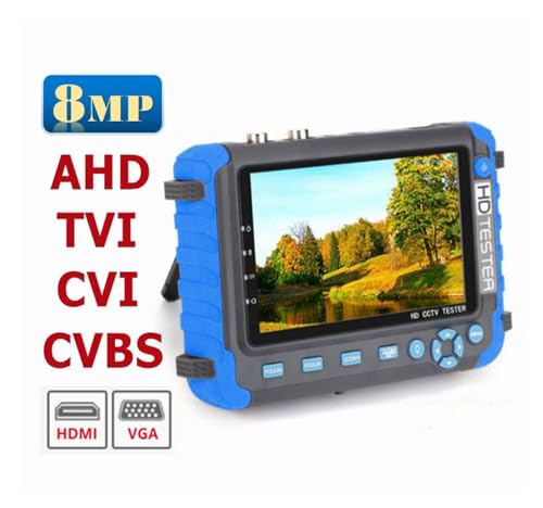 Monitor probador de cámara CCTV de 5 pulgadas para formatos AHD, TVI y CVI 2