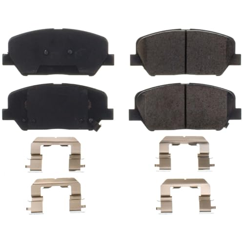 Image of PowerStop Front Brake Pads For Hyundai Veloster 2013-15 - Ceramic Brake Pads With Installation Hardware, 17-1675