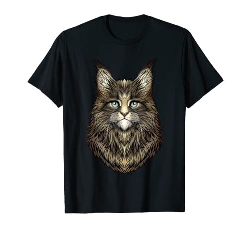 Design fresco e divertente per tutti gli amanti dei gatti Maine Coon, regalo ideale per i proprietari di gatti, gli amanti dei gatti e per chi ama la razza Maine Coon.