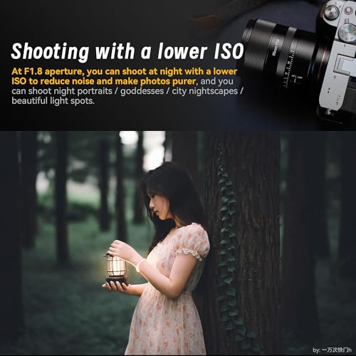 Image of 7artisans 85mm f /1.8 Full Frame Autofocus Lens for Portrait | Compatible with Panasonic LUMIX S Series & Sigma L Mount Cameras (Black)