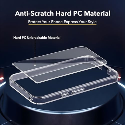 Image of Lifetime Anti-Yellow Clear Back Cover Case for Realme P4x (Sleek Crystal Hard Back | Shockproof Protection with Camera Protection)