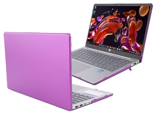 Funda laptop HP 14 pulgadas mCover morada para evitar golpes en el modelo 14-EM