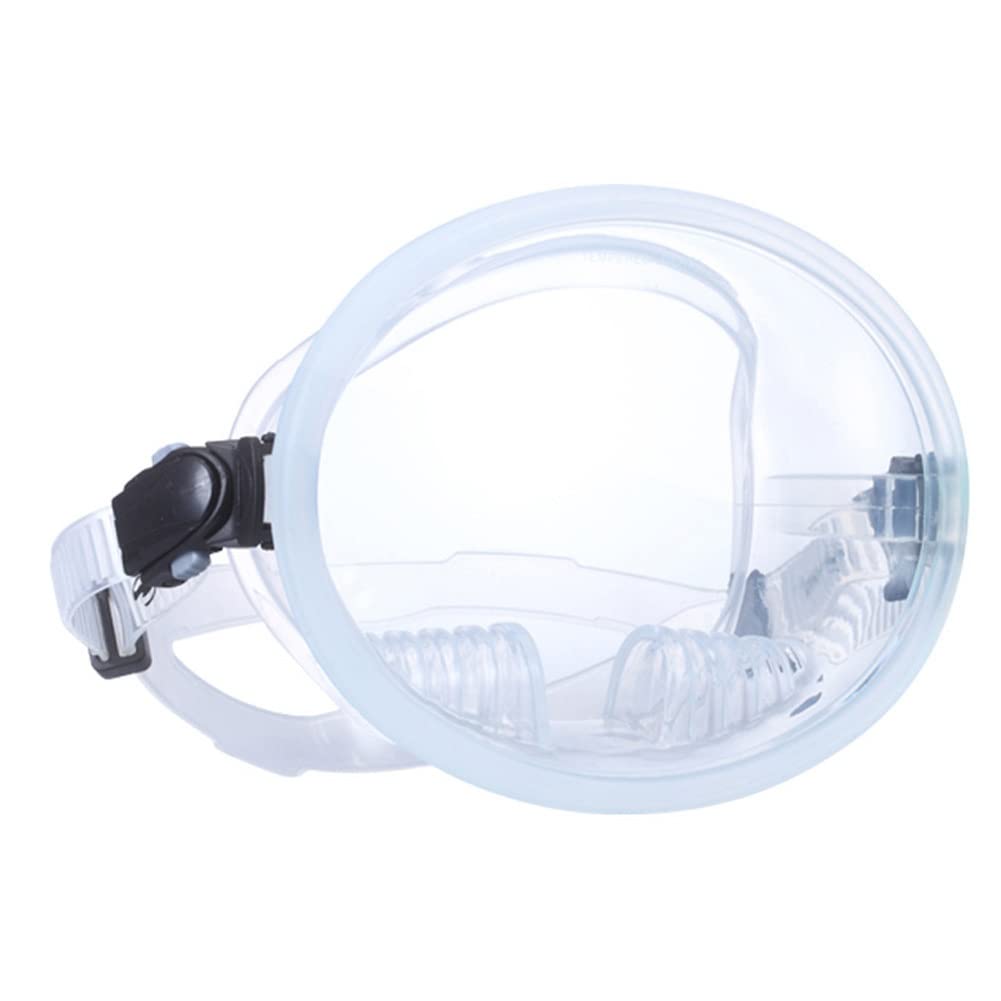 Lunettes de plongée Lunettes de plongée panoramiques à grand champ Masque étanche en silicone antibuée Lentille de protection UV antibuée Prise étanche Masque d'angle de vision à 180° Convient au