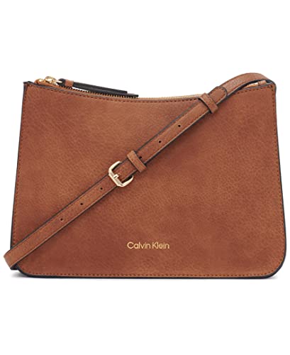 Calvin Klein Bolsa tiracolo mensageiro Sonoma Bubble Lamb, Combo caramelo, One Size