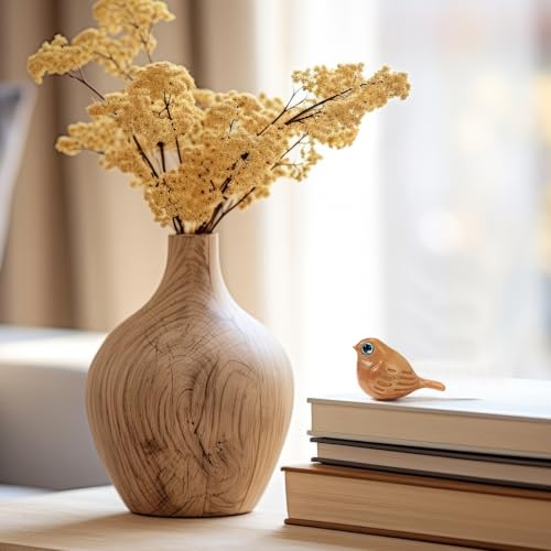Set de 6 Figuras de Pájaros de Madera Decorativas miniatura 5