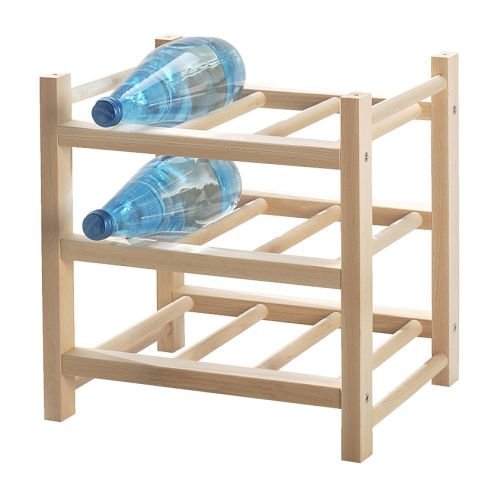 Soporte de vino de madera para 9 botellas miniatura 1