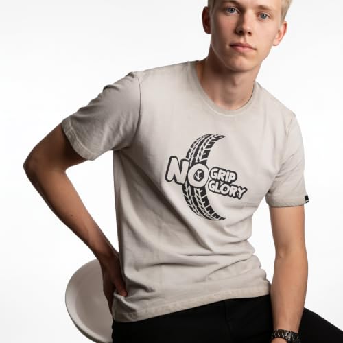 Image of Men's Round Neck Graphic Printed T-Shirt, Red | Premium Cotton Casual Riding Tee | Comfortable Regular Fit Crew Neck for Bikers & Everyday Wear