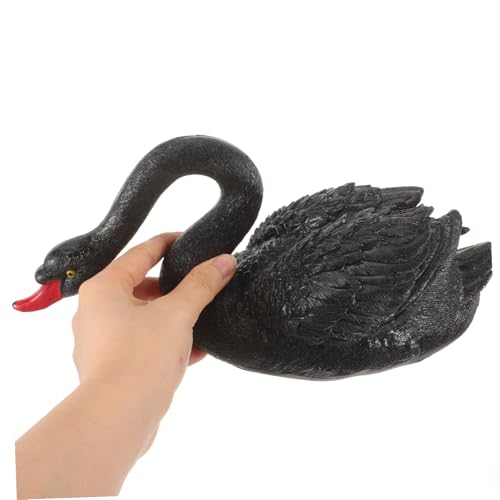 Statue d'extérieur décorative en plastique noir figurine flottante haut de gamme pour grand bassin - 5