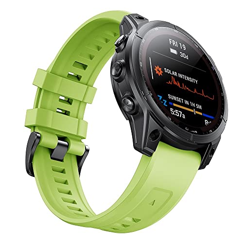 Correa de silicona de 22mm para Garmin Fenix evita irritaciones por sudor con su ajuste cómodo