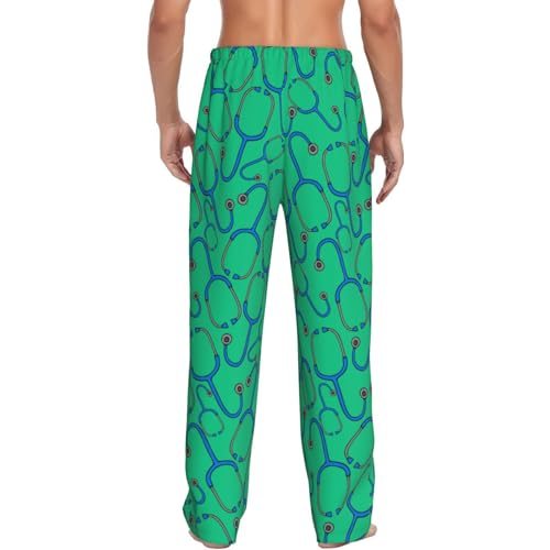Nurse Medical Theme Men's Pajama Pants Sleepwear Bottom Long Sleeve Sleep & Lounge Pants With Pocket3