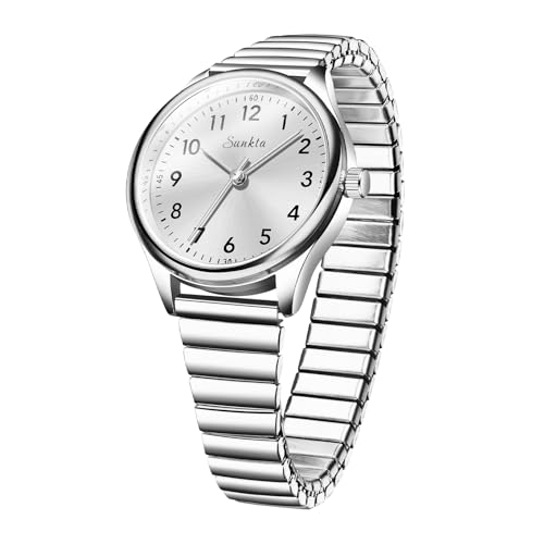 Image of LIGE Luxury Watches for Women Easy Reader Analog Ladies Waterproof Quartz Watches with Stainless Steel Case Wrist Watch