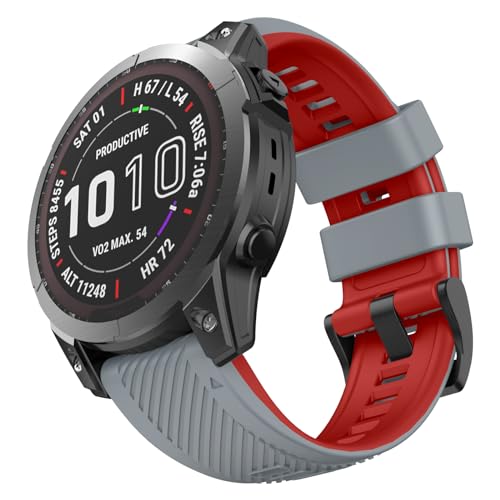 Correa de silicona suave para Garmin Fenix 5 de 22mm miniatura 1