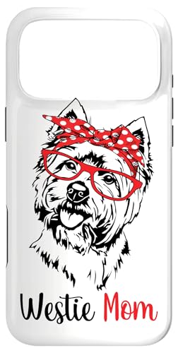Cute Red Glasses Bandana Womens Girls Westie Mom Dog Lover �X�}�z�P�[�X iPhone 17 Pro Max �p