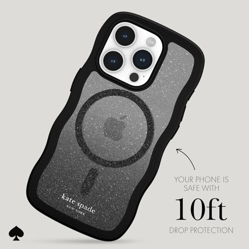 Coque iPhone 15 Pro Max Case-Mate Kate Spade Wavy Nightfall Chic et Robuste - 3