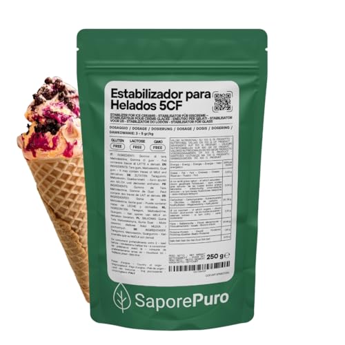 Saporepuro NEUTRO ESTABILIZANTE 250 gr - para helados y sorbetes con harina de tara y guar