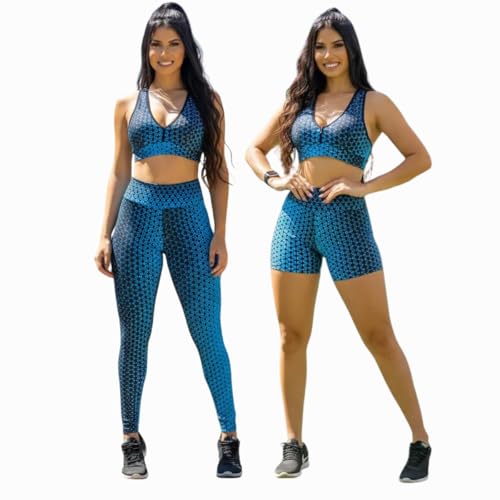 Conjunto Feminino Top, Short e Legging | Modelagem Perfeita e Con...