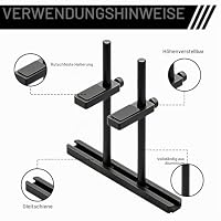 VEGOATY GPU Halterung mit Niveau: Höhenverstellbare Grafikkarten Stütze Zwei Stützstangen, Verhindert GPU Droop Grafikkarten Halterung für Computerkomponenten, Aluminium (128 mm) – Ansicht 3