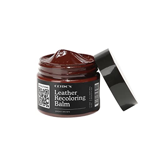 Clydes Leather Company Leather Recoloring Balm Color Restore & Scratch Repair Kit for Faded Leather Furniture Car Seats Sofa & Vinyl | 23 Colors | Non-Toxic Dye