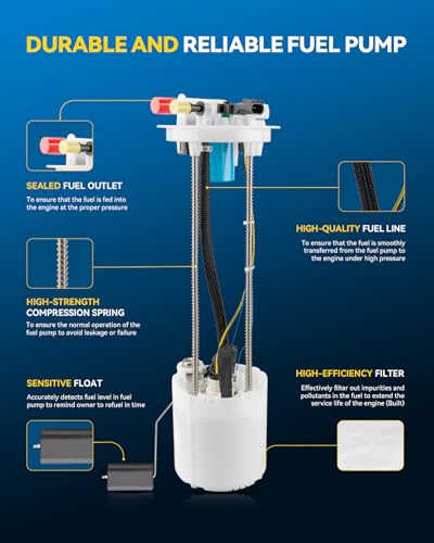 Image of PHILTOP Electric Fuel Pump Assembly for Silverado 2500HD, Sierra 2500 HD