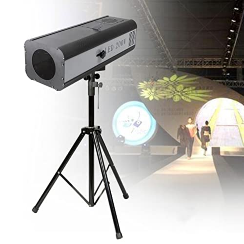 Led Follow Spot Light, Led Spotlight Manual Control Stage Spotlight Stand Adjustable Aperture, Dj Wash Light Follow Focused Light 200W Led Light Follow Spot Beam Light For Party Disco Wedding Show #TOP26